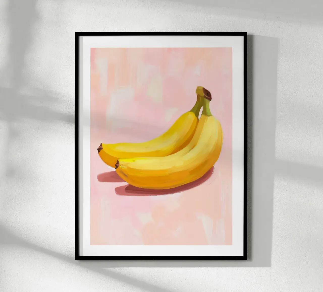 Duo di banane poster con telaio in plastica da Spice & Style
