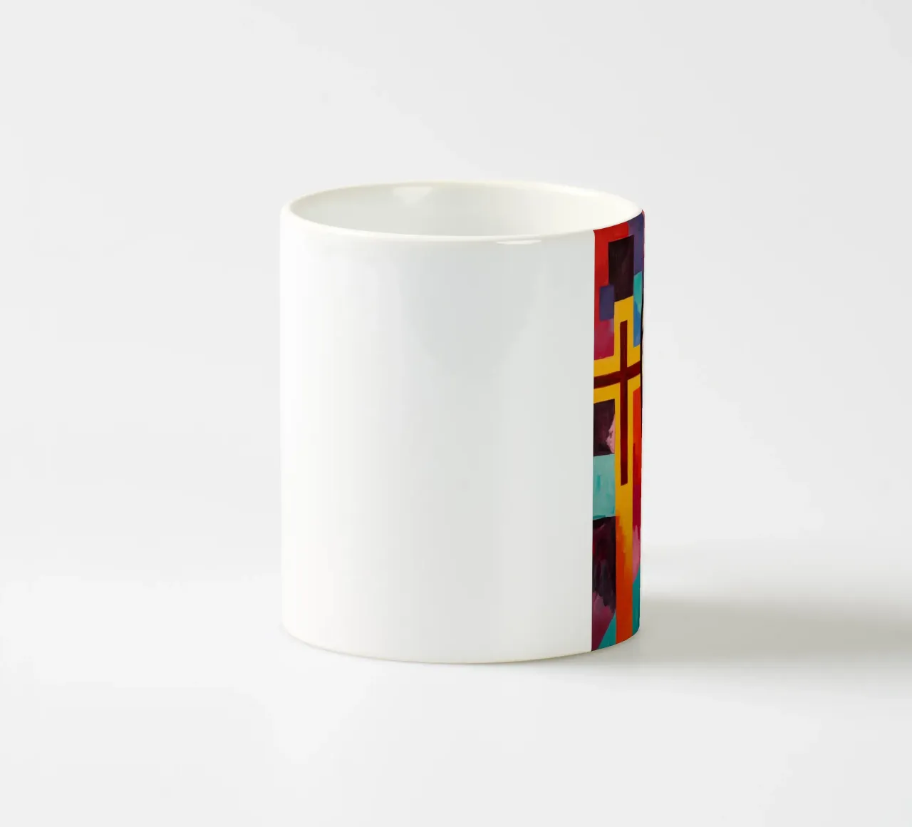 Junger Pfarrer| Kirche und Glauben in moderner Malerei Keramik Tasse von Autofocus