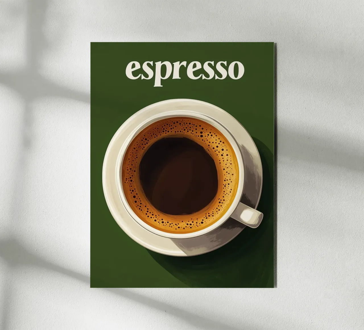 Espresso vert forêt alluminio dibond da Spice & Style