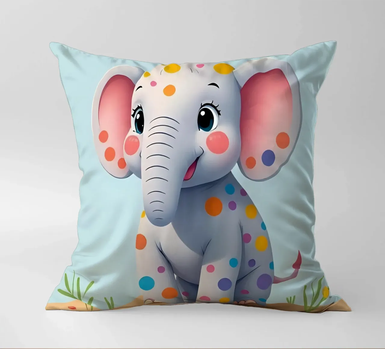 Elefante_1 cuscino da Tierisch bunt by LK