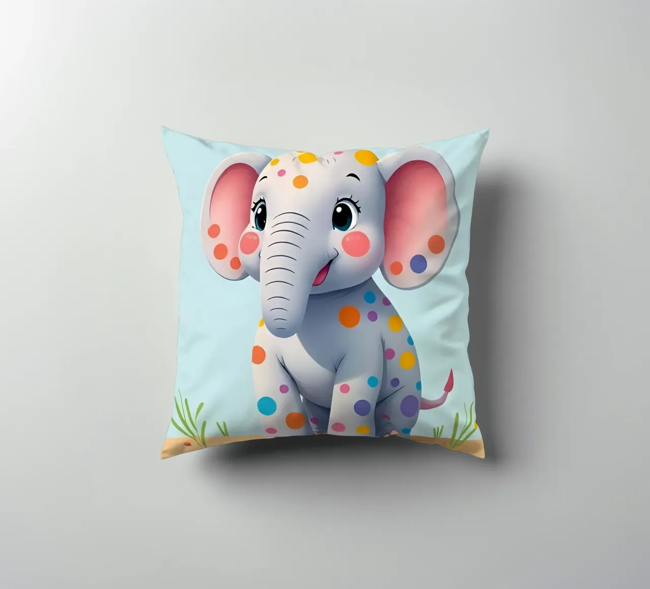 Elefante_1 cuscino da Tierisch bunt by LK