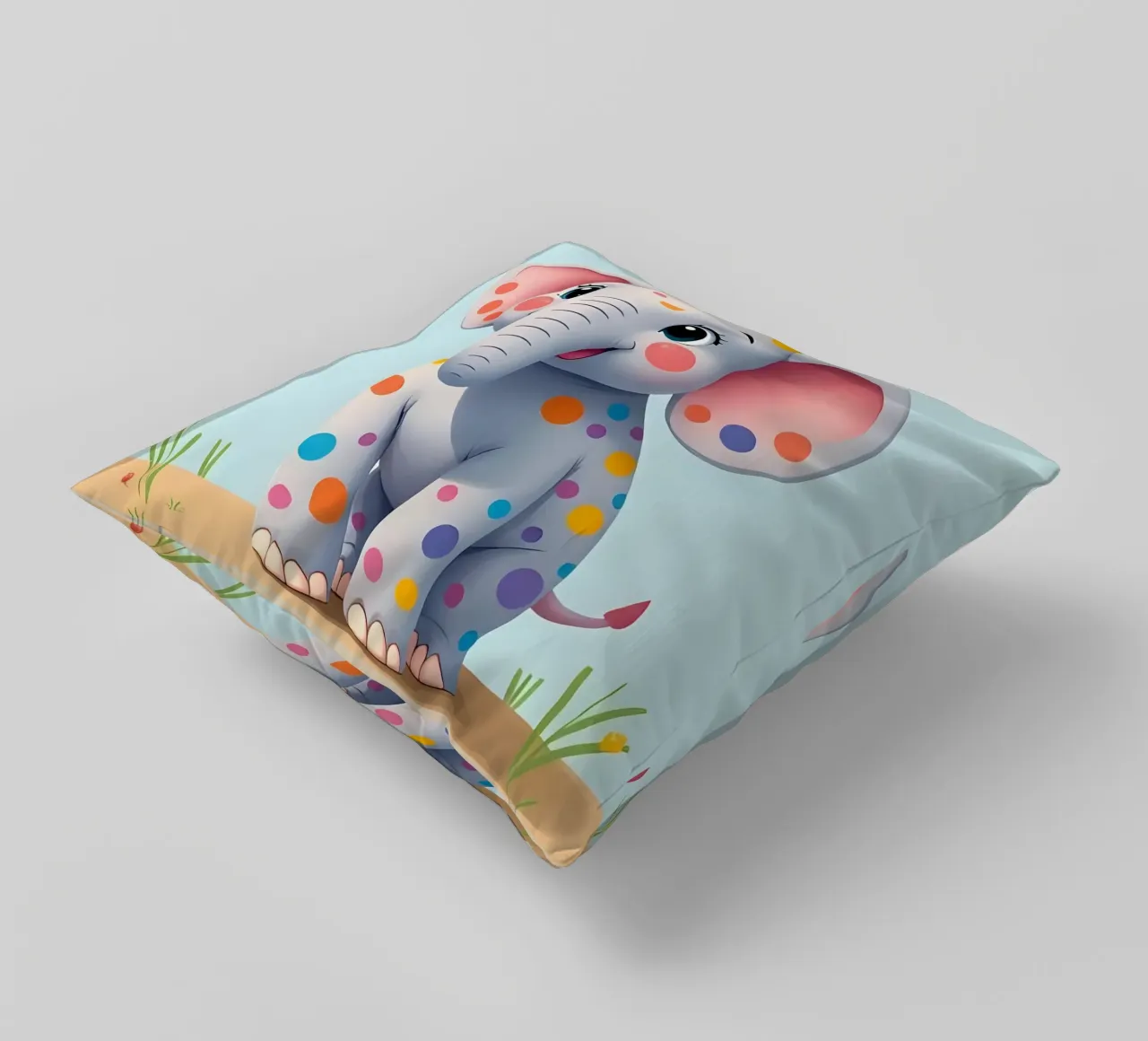 Elefante_1 cuscino da Tierisch bunt by LK