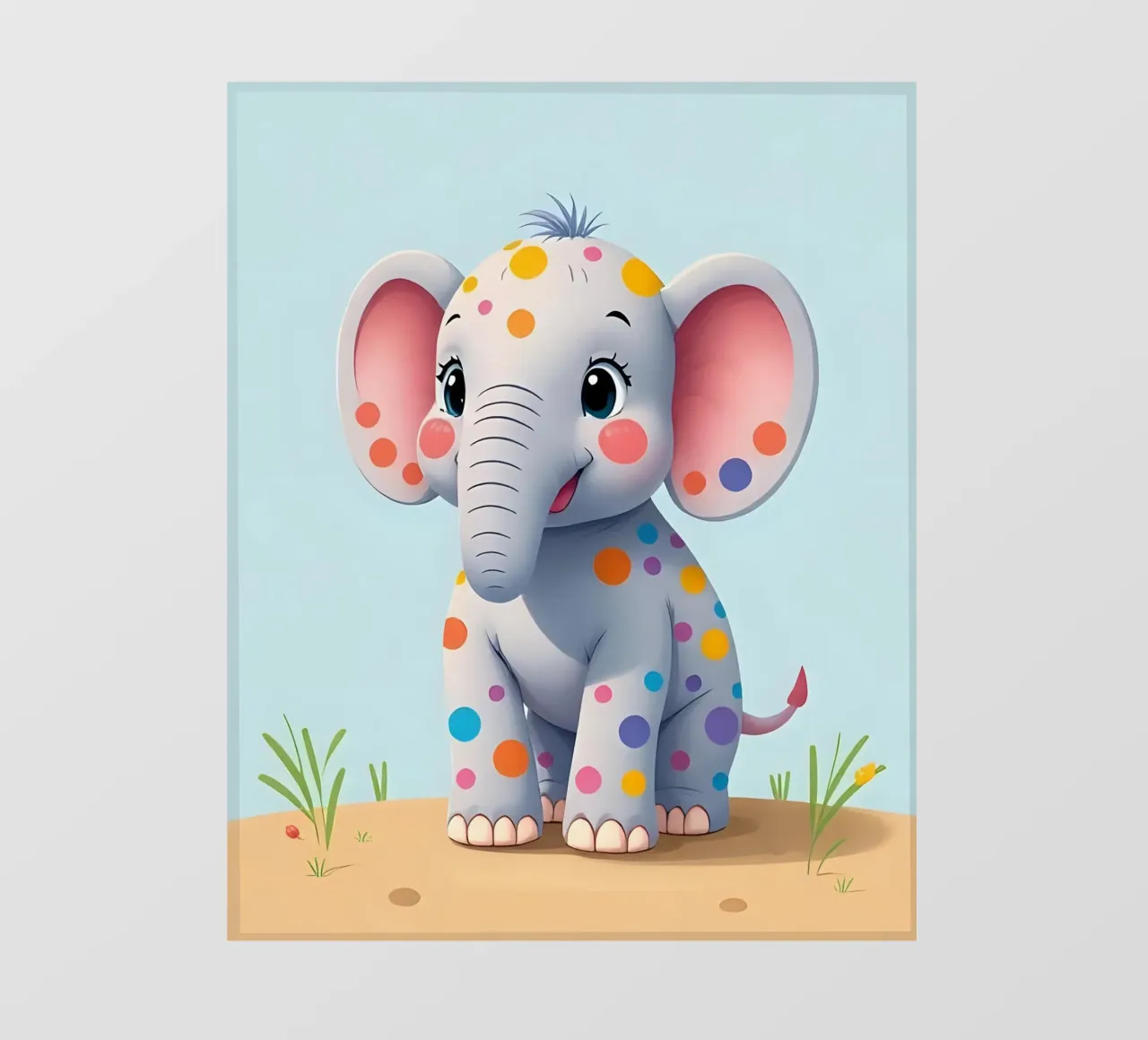 Elefante_1 telo in pvc da Tierisch bunt by LK