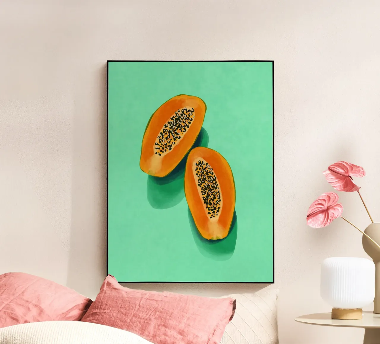 Papaya plexiglass da Illustration Raissa Oltmanns