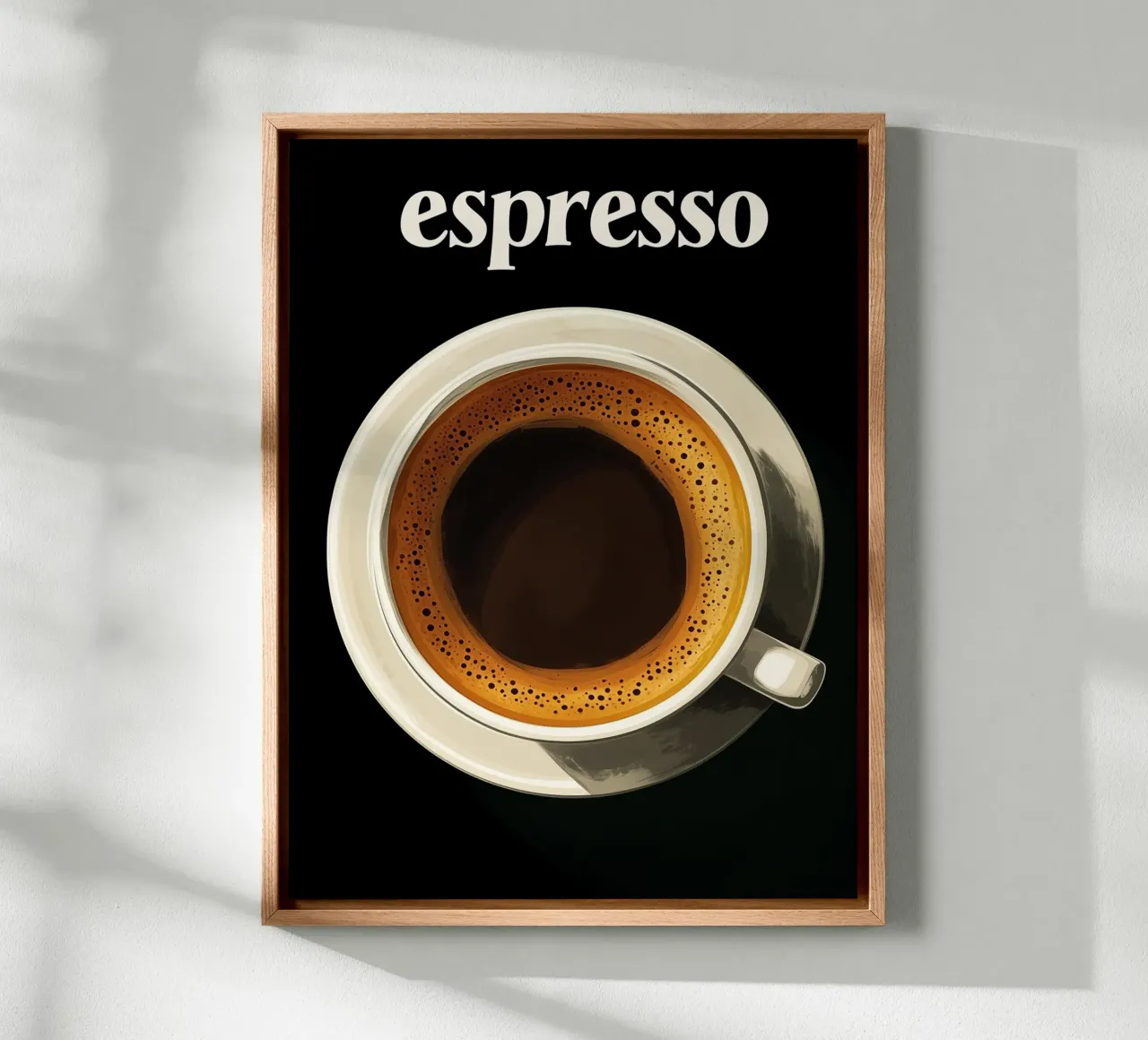 Espresso noir tela con Cornice a cassetta da Spice & Style