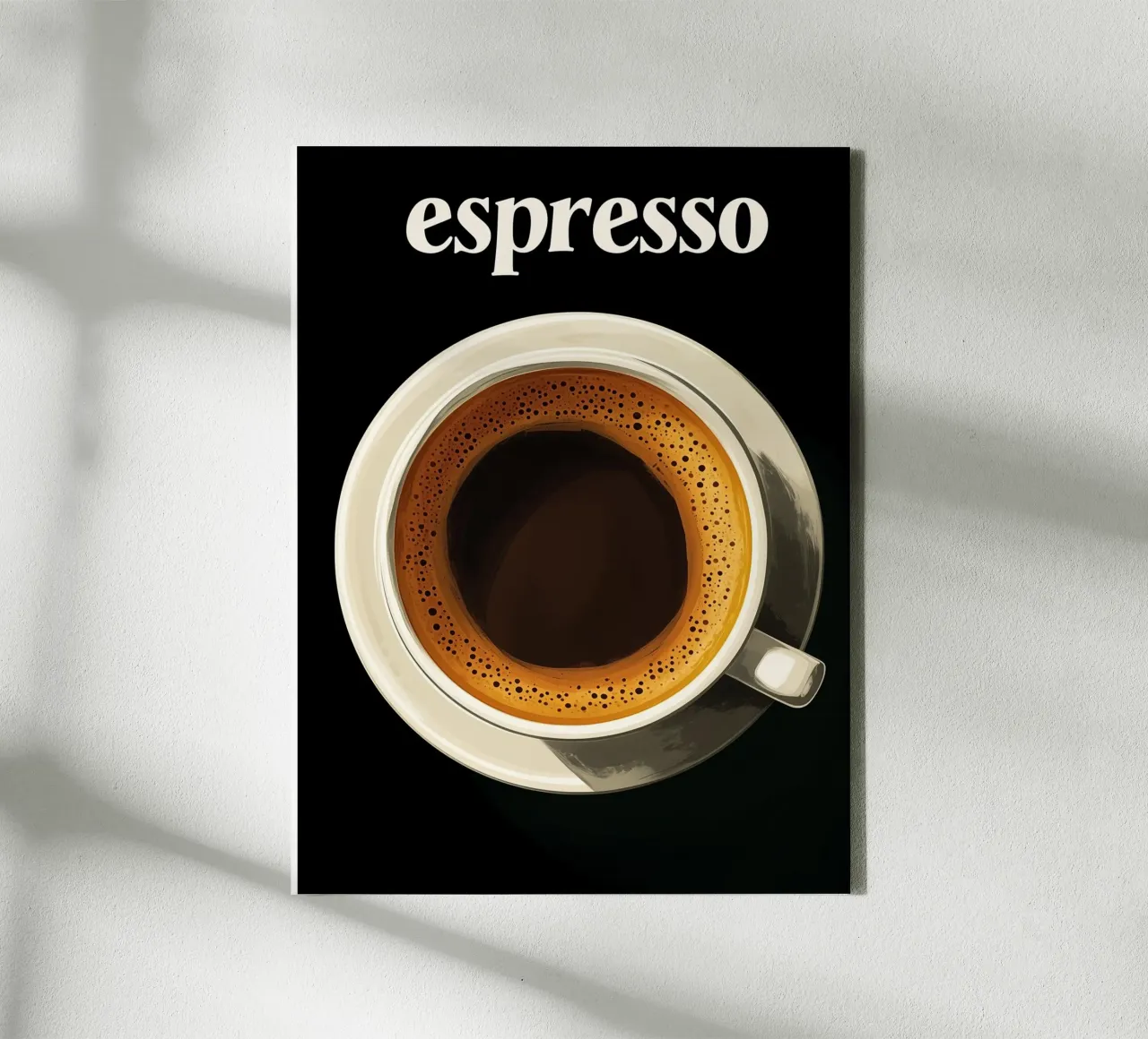 Espresso noir tela con Cornice a cassetta da Spice & Style