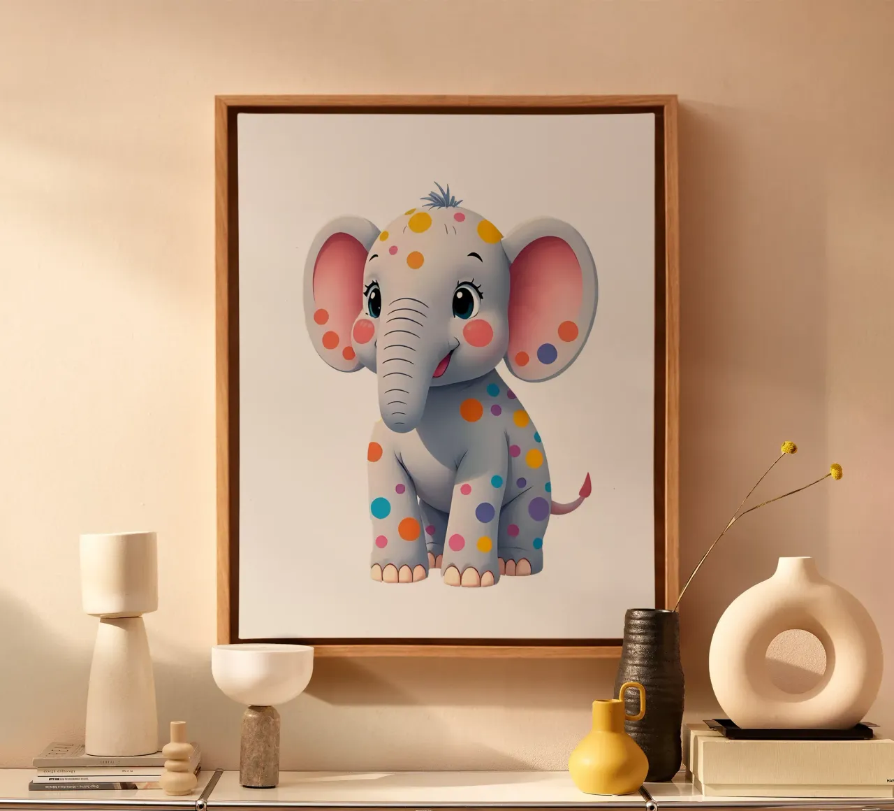 Olifant_1a canvas van Tierisch bunt by LK