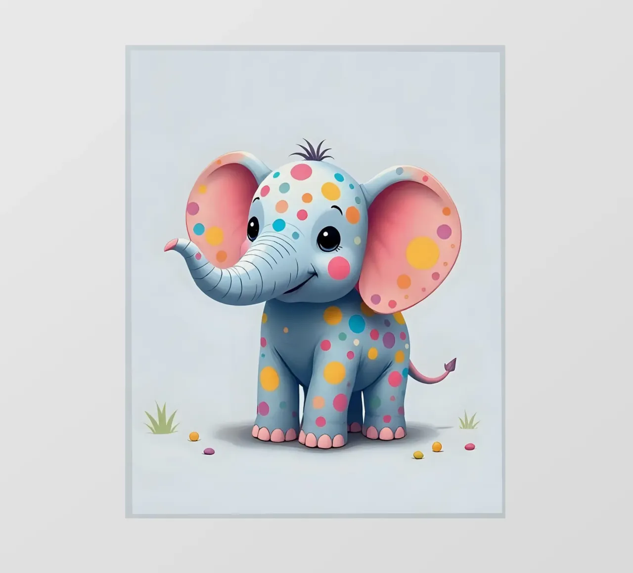 Elefante_2 telo in pvc da Tierisch bunt by LK