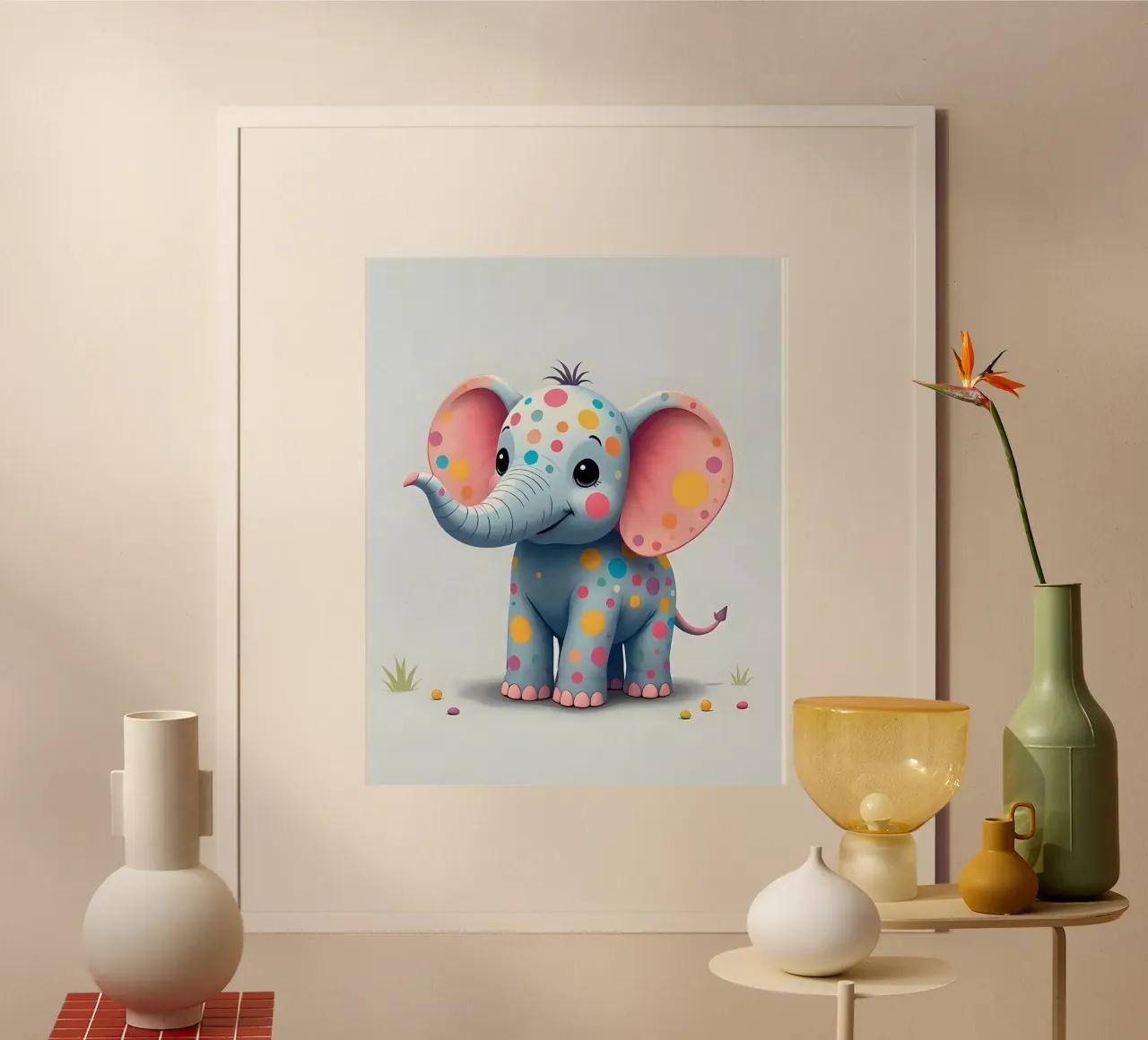 Elefante_2 carta hahnemühle da Tierisch bunt by LK