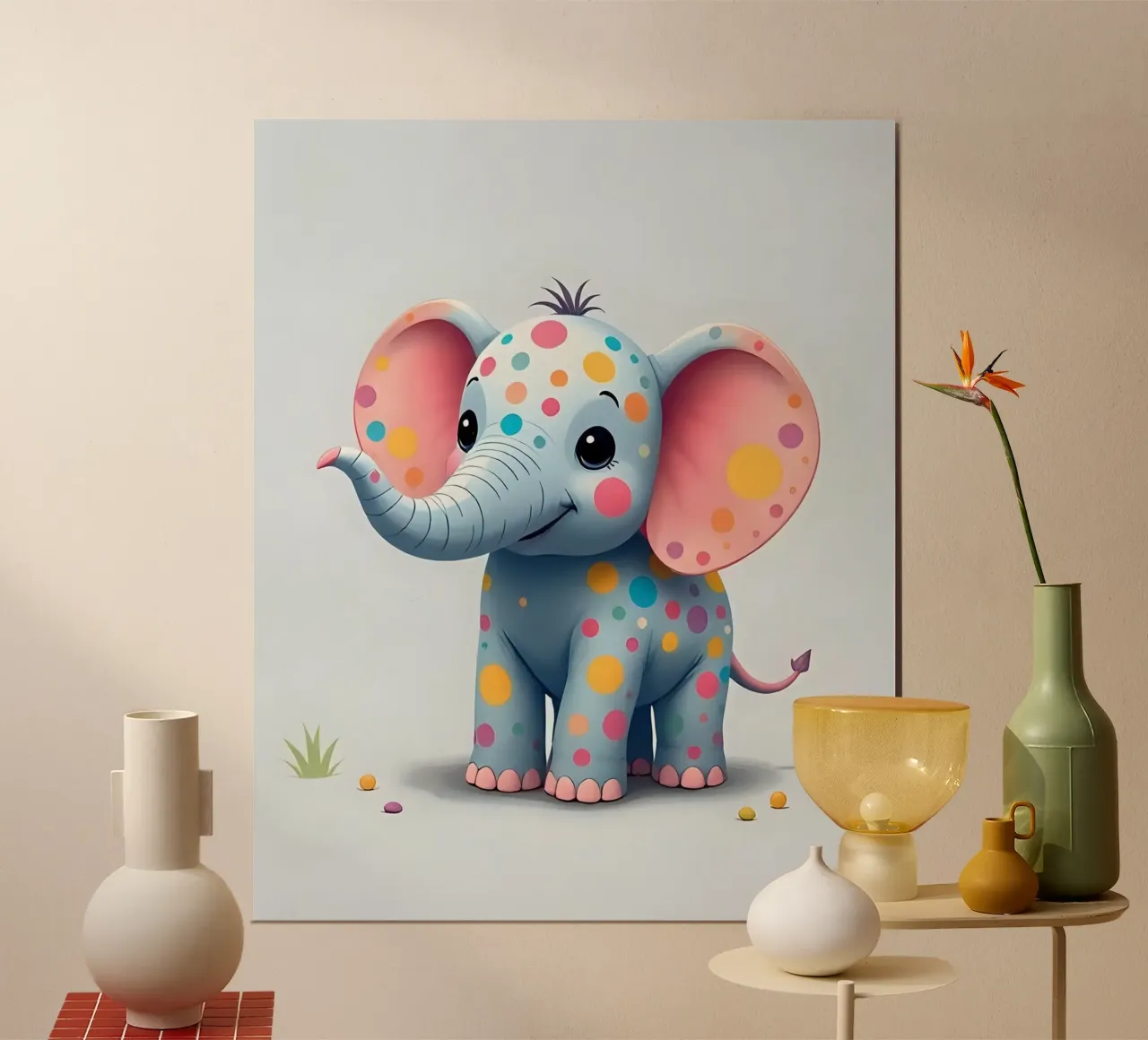 Elefante_2 carta hahnemühle da Tierisch bunt by LK