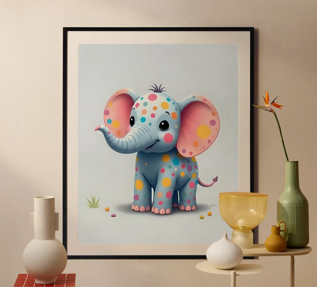 Elefante_2 carta hahnemühle da Tierisch bunt by LK