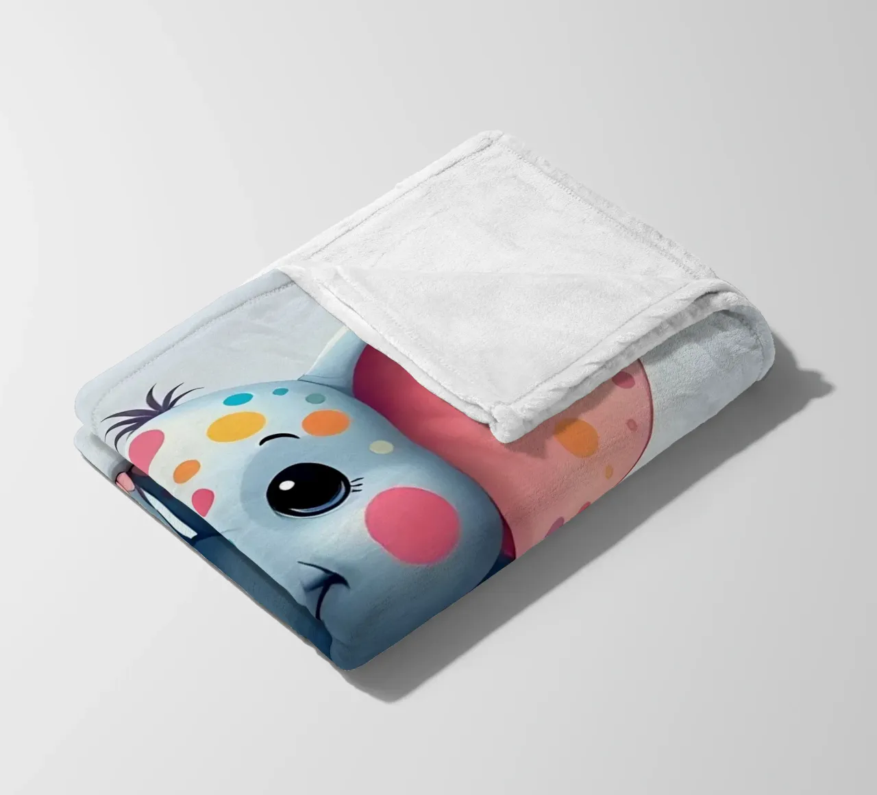 Elefante_2 coperta in pile da Tierisch bunt by LK