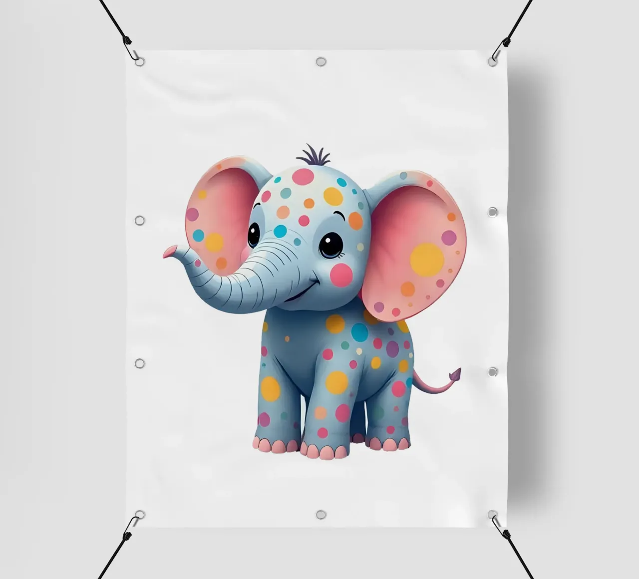 Elefante_2a telo in pvc da Tierisch bunt by LK