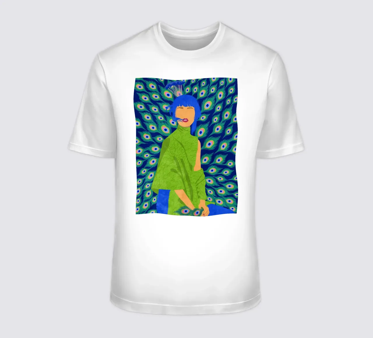 Donna pavone t-shirt da Illustration Raissa Oltmanns