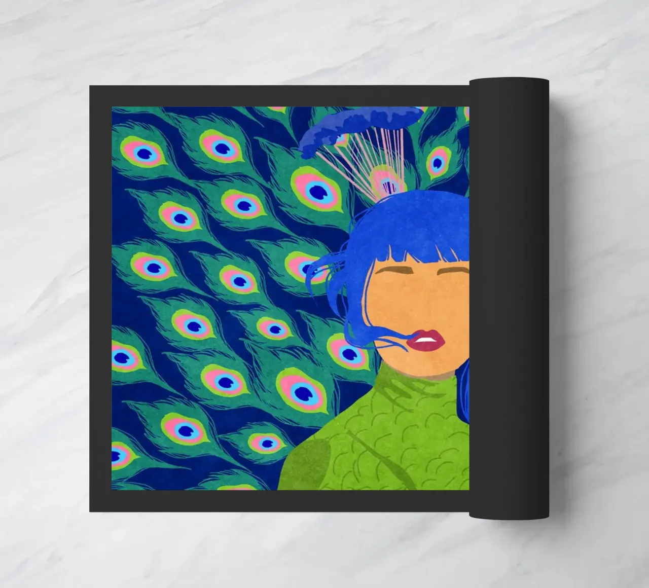 Donna pavone zerbino da Illustration Raissa Oltmanns