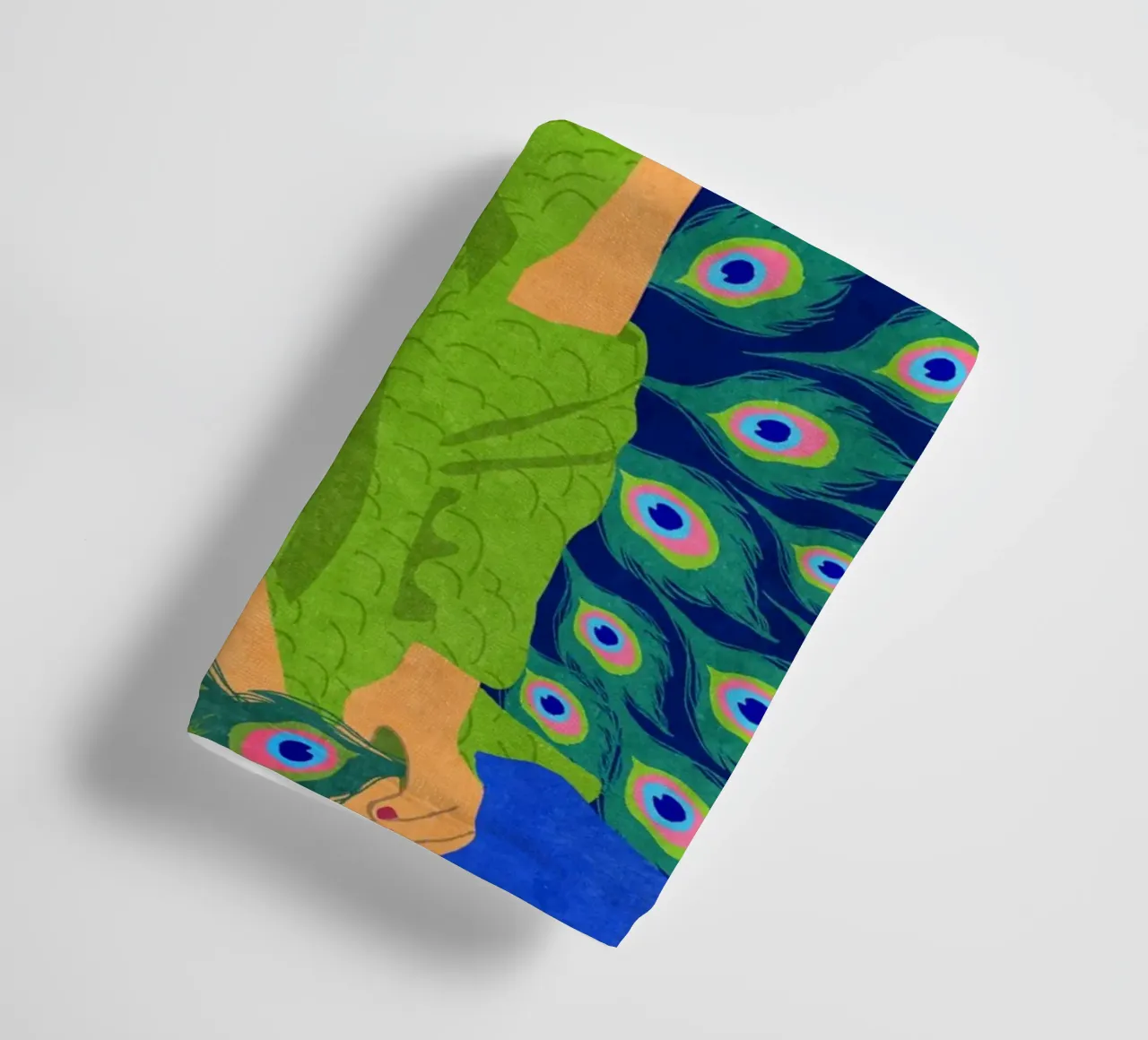 Donna pavone asciugamano da bagno da Illustration Raissa Oltmanns