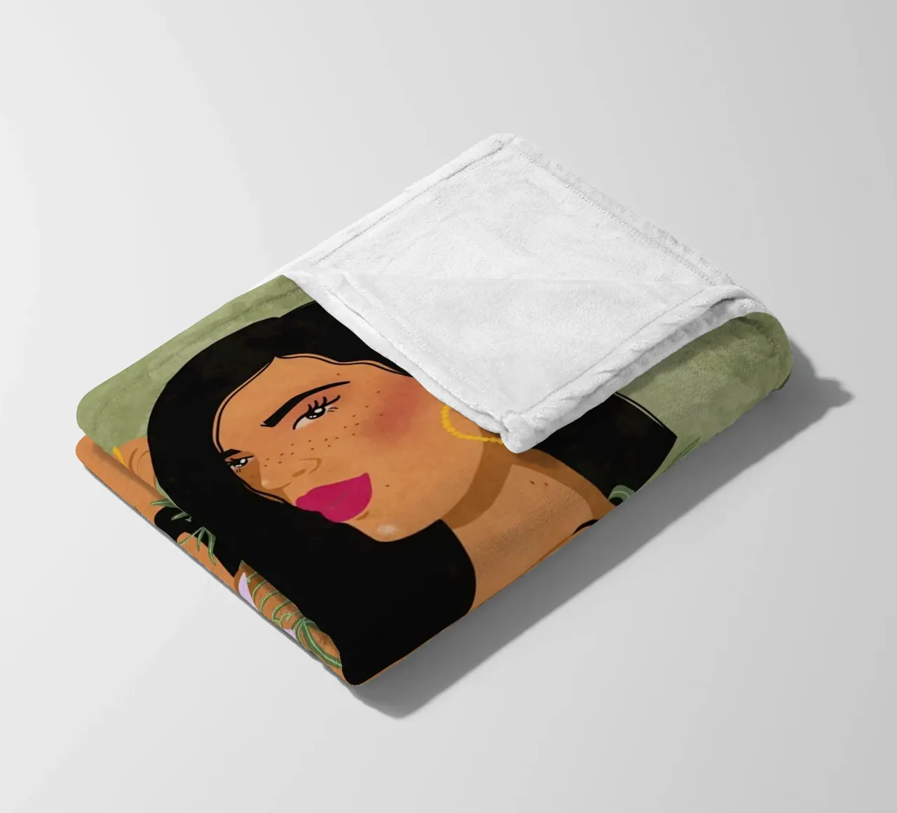 Passion in Power fleece blanket by Illustration Raissa Oltmanns