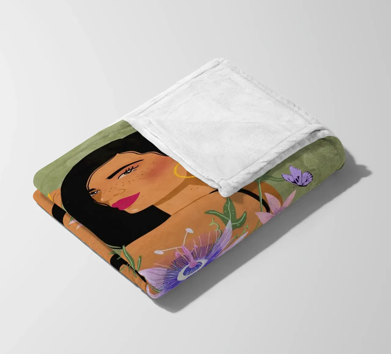 Passion in Power fleece blanket by Illustration Raissa Oltmanns
