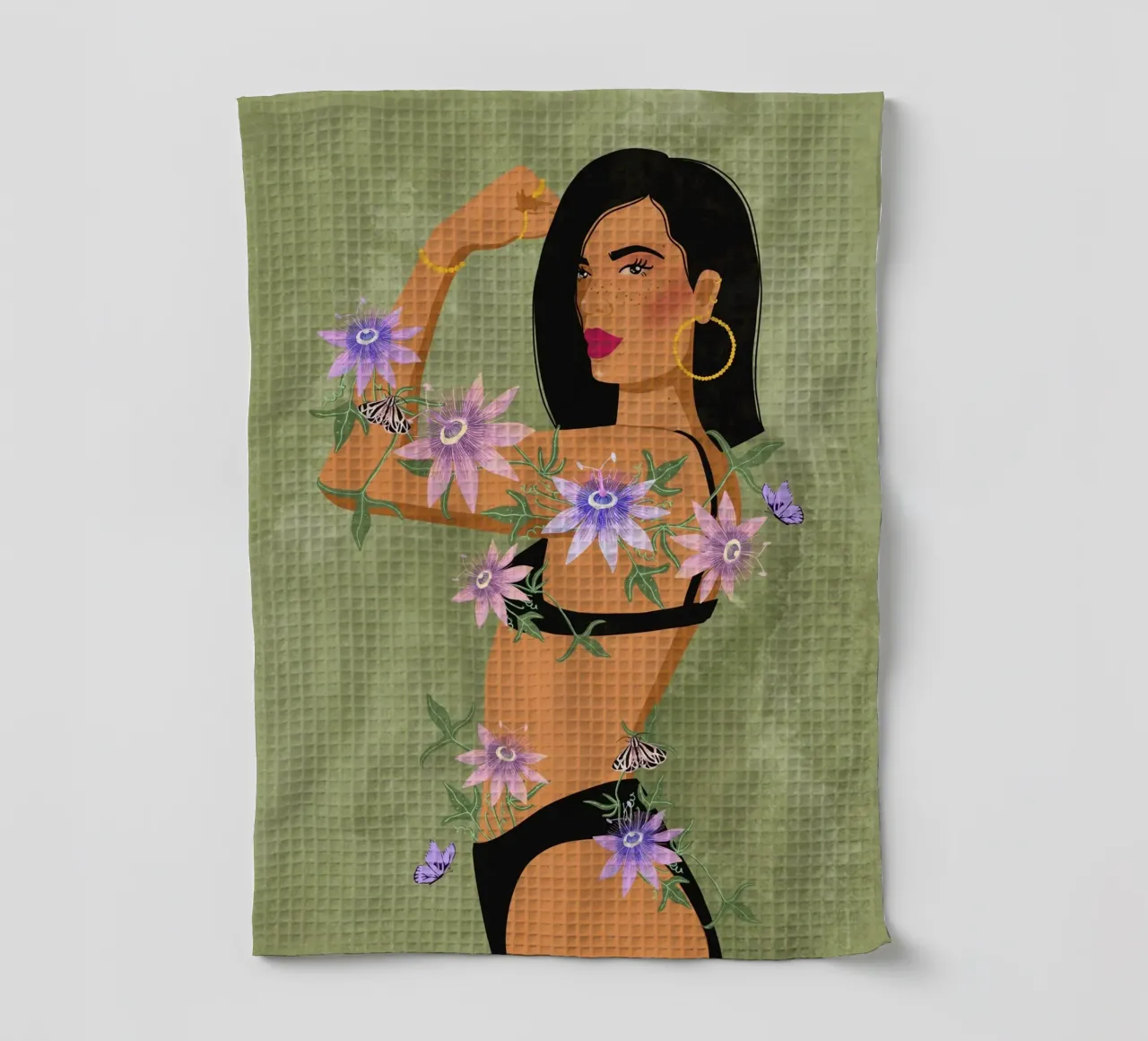 Passion in Power tea towel by Illustration Raissa Oltmanns