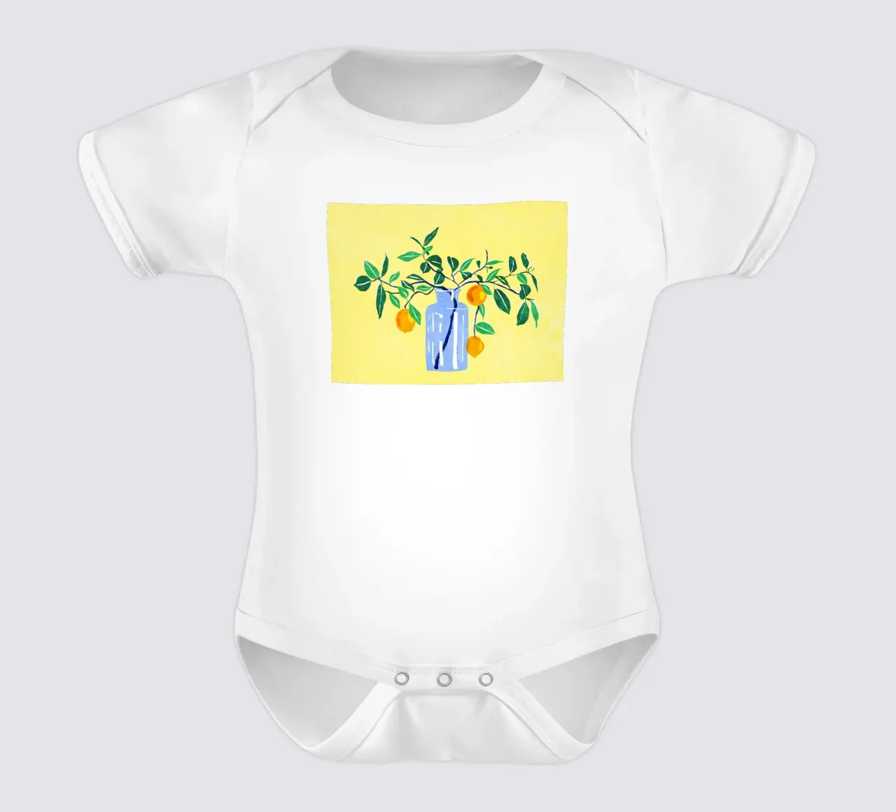 Piccolo albero d'arancio body neonato maniche corte da Illustration Raissa Oltmanns