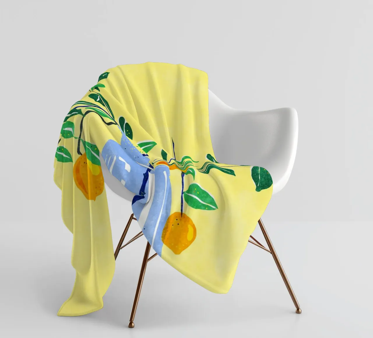 Piccolo albero d'arancio coperta in pile da Illustration Raissa Oltmanns