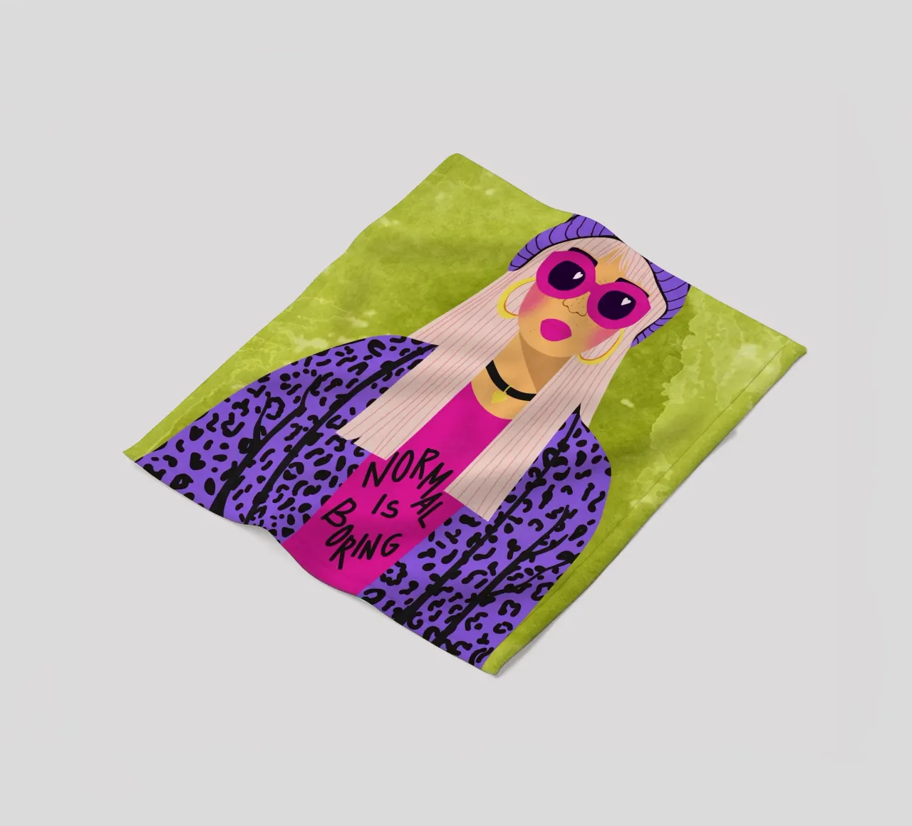La normalità è noiosa coperta in pile da Illustration Raissa Oltmanns