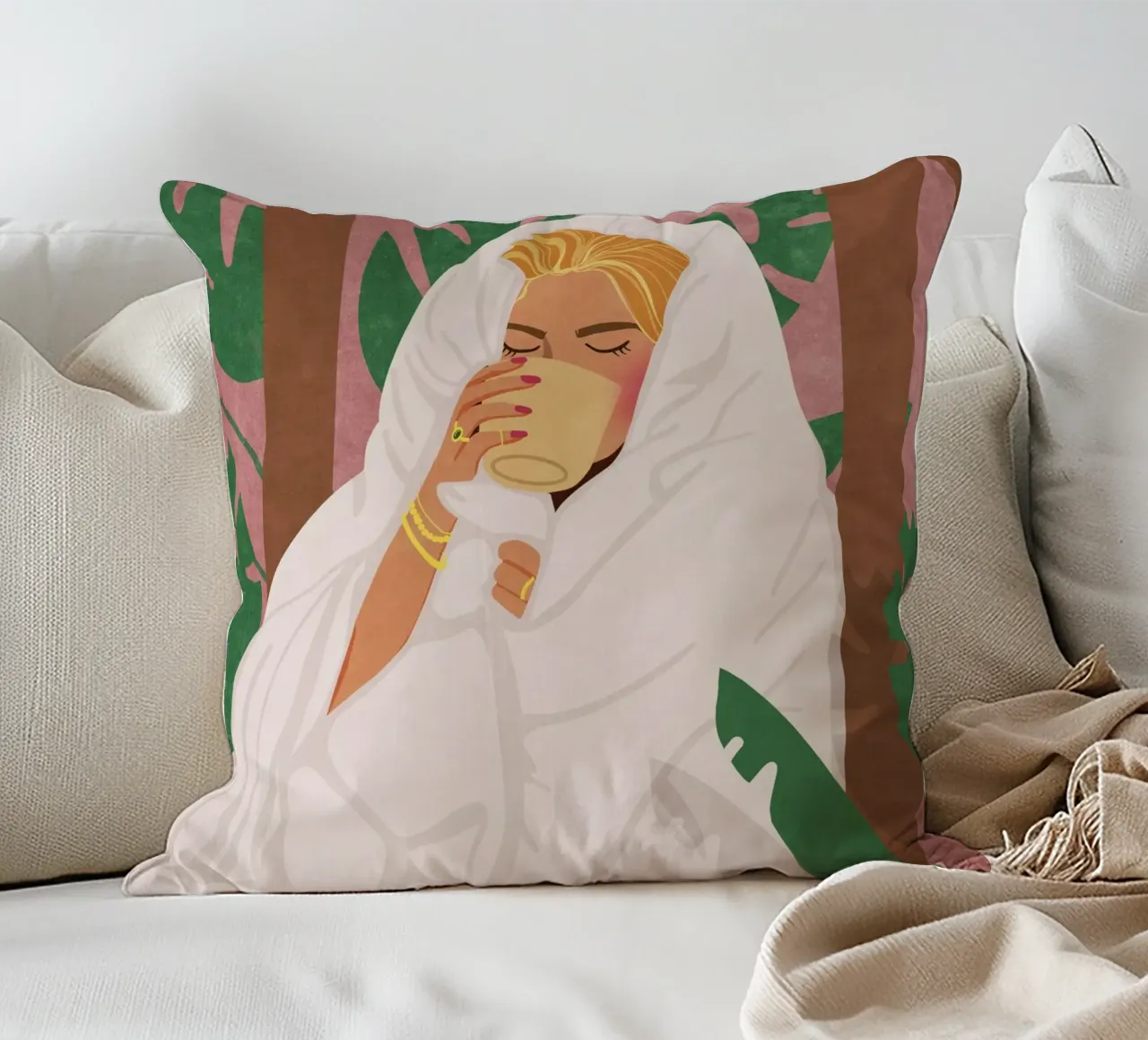 Momenti per me cuscino da Illustration Raissa Oltmanns