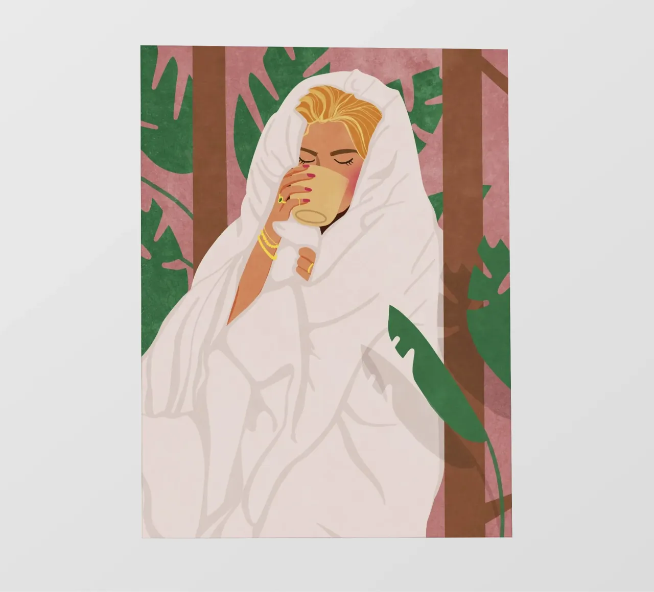 Momenti per me telo in pvc da Illustration Raissa Oltmanns