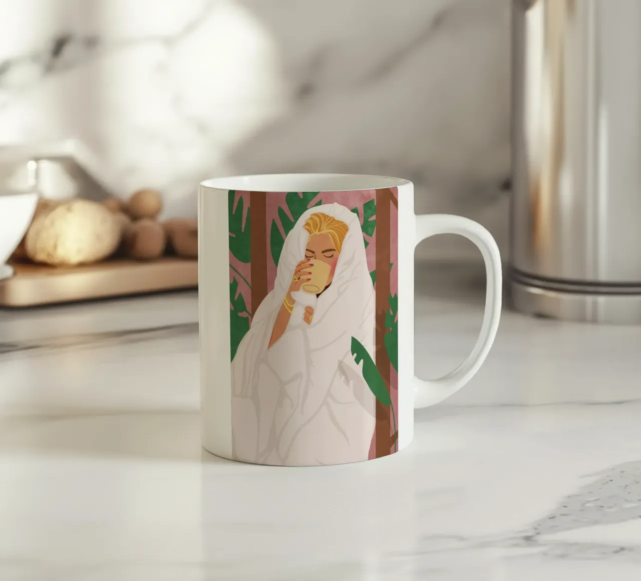 Momenti per me tazza in ceramica da Illustration Raissa Oltmanns
