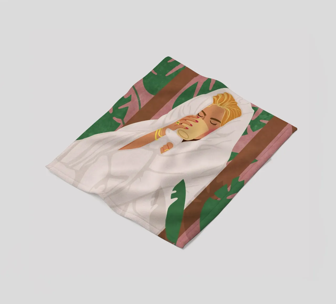 Momenti per me coperta in pile da Illustration Raissa Oltmanns