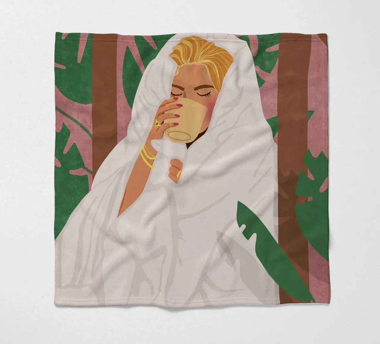 Momenti per me coperta in pile da Illustration Raissa Oltmanns