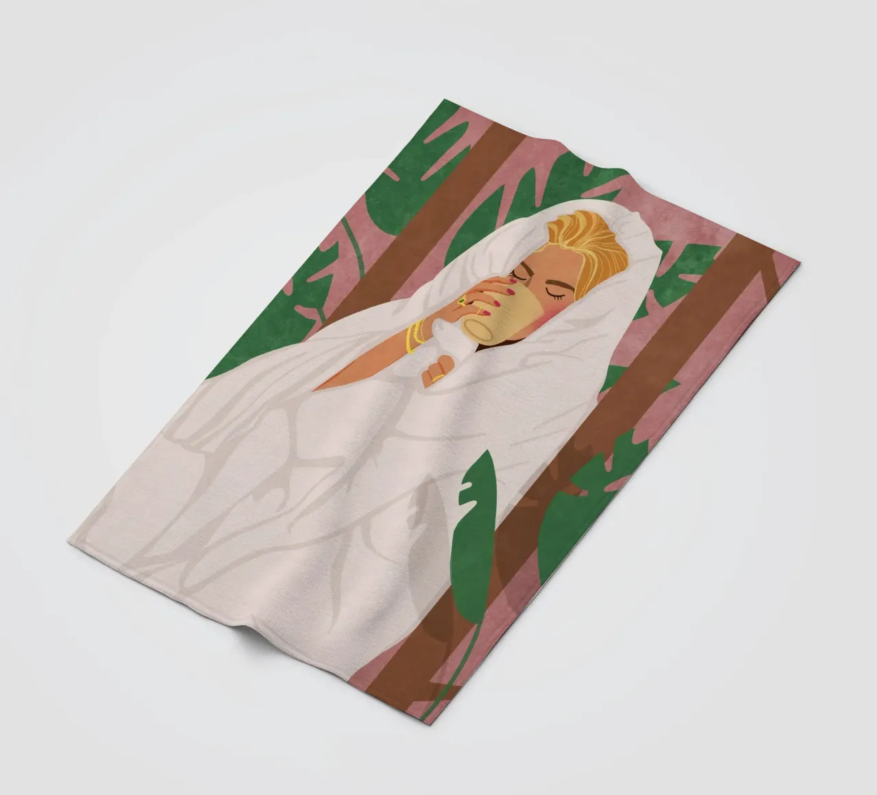 Momenti per me coperta in pile da Illustration Raissa Oltmanns