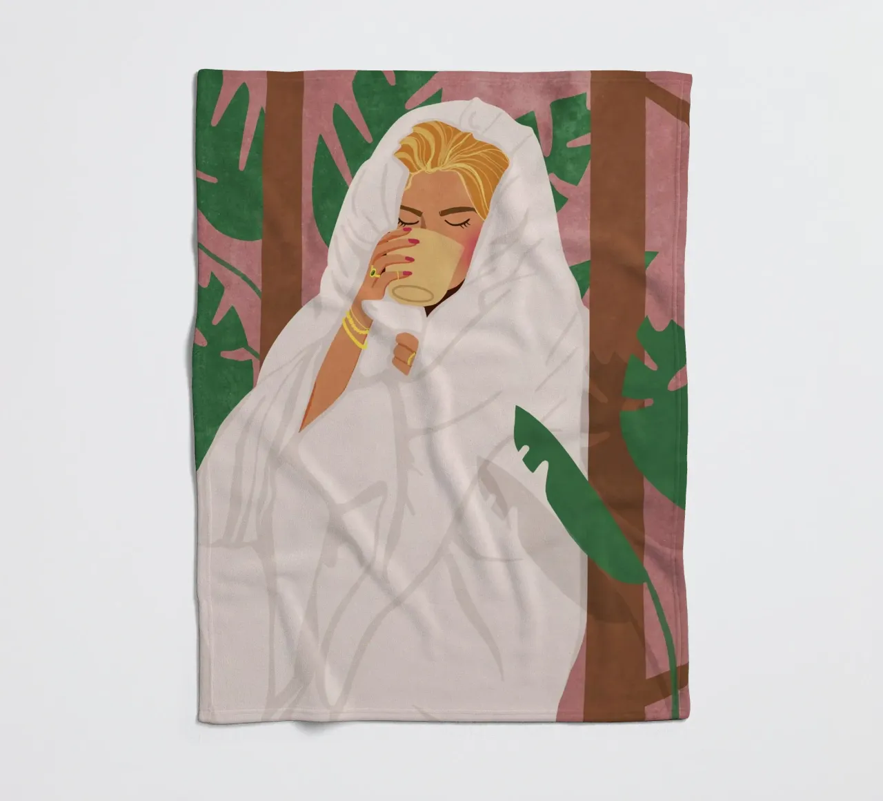 Momenti per me coperta in pile da Illustration Raissa Oltmanns