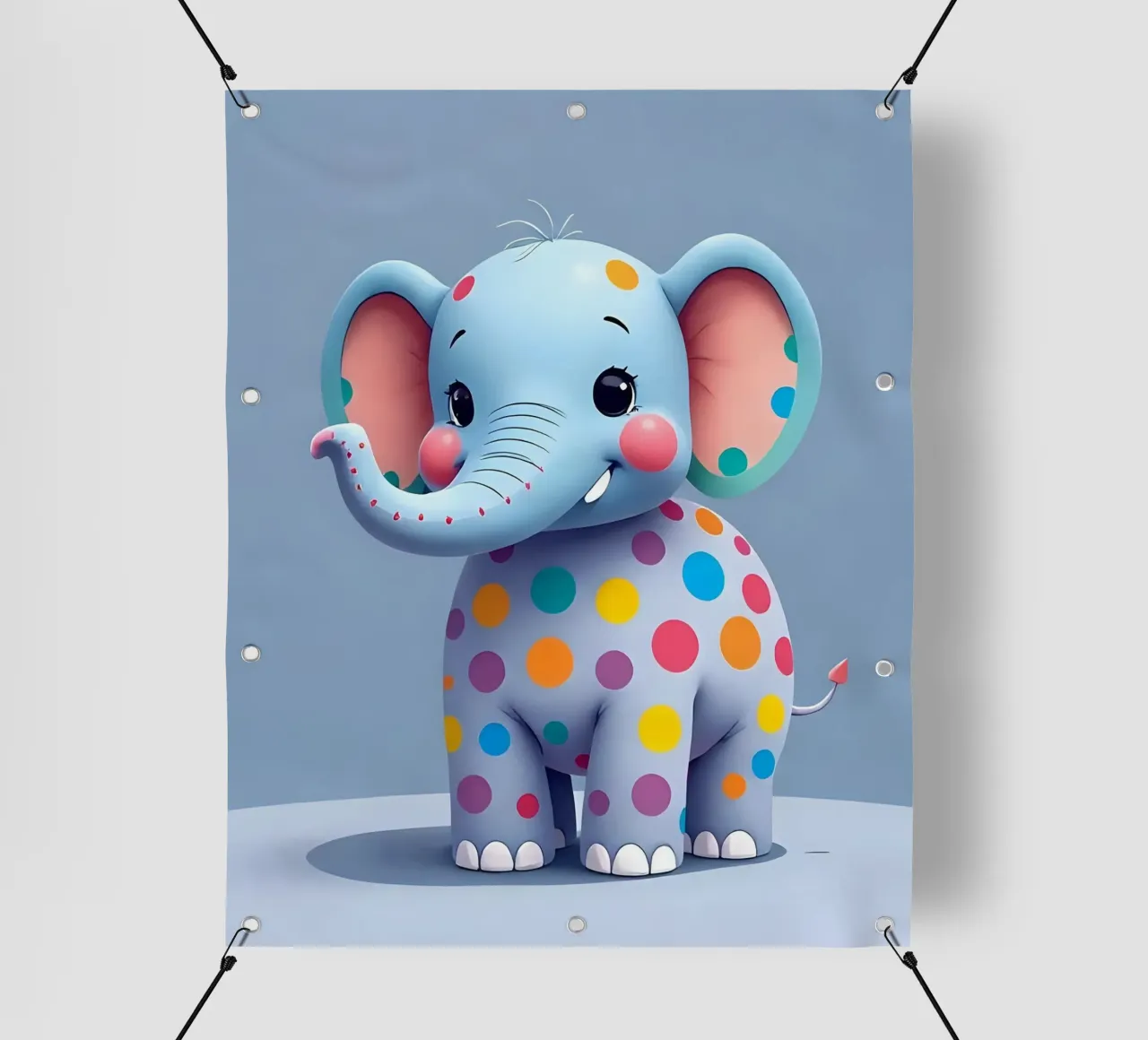 Elefante_3 telo in pvc da Tierisch bunt by LK
