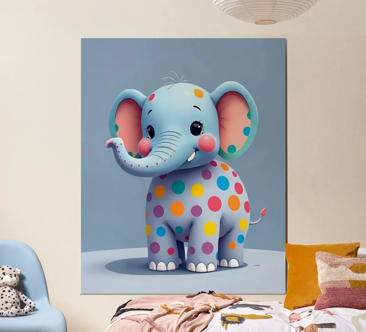 Elefante_3 carta hahnemühle da Tierisch bunt by LK