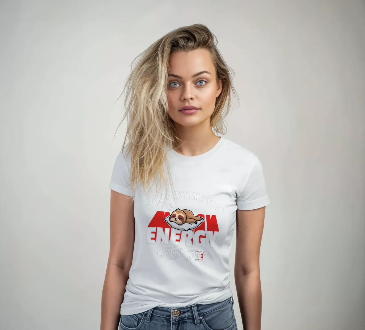 I'm not lazy I'm just on energy saving mode t-shirt da donna da edsonramosart