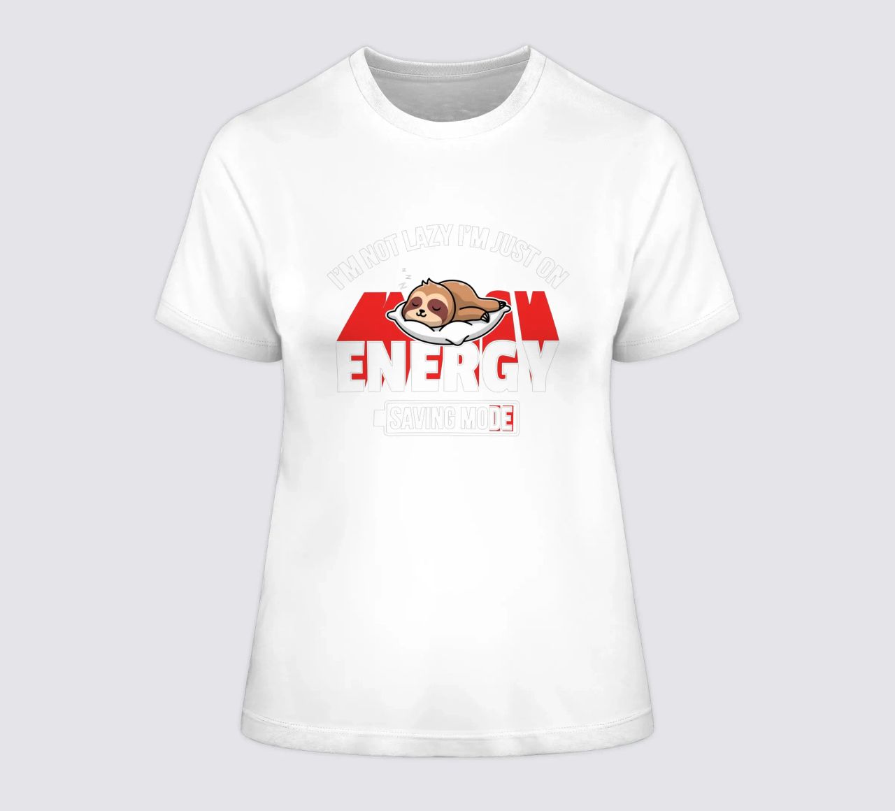 I'm not lazy I'm just on energy saving mode t-shirt da donna da edsonramosart