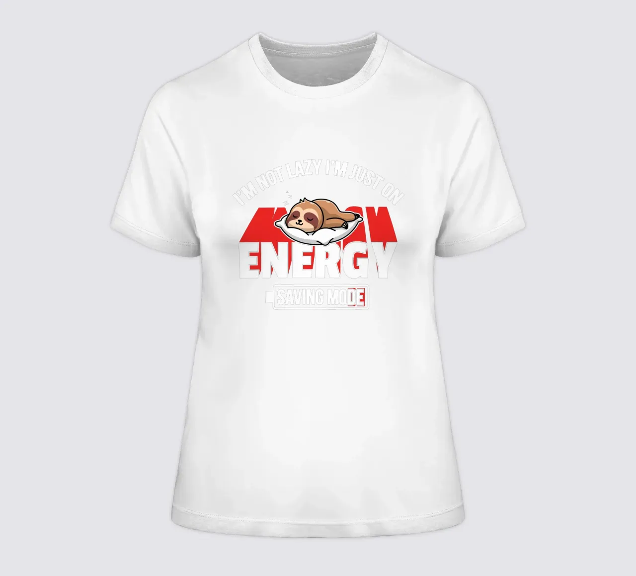 I'm not lazy I'm just on energy saving mode t-shirt da donna da edsonramosart