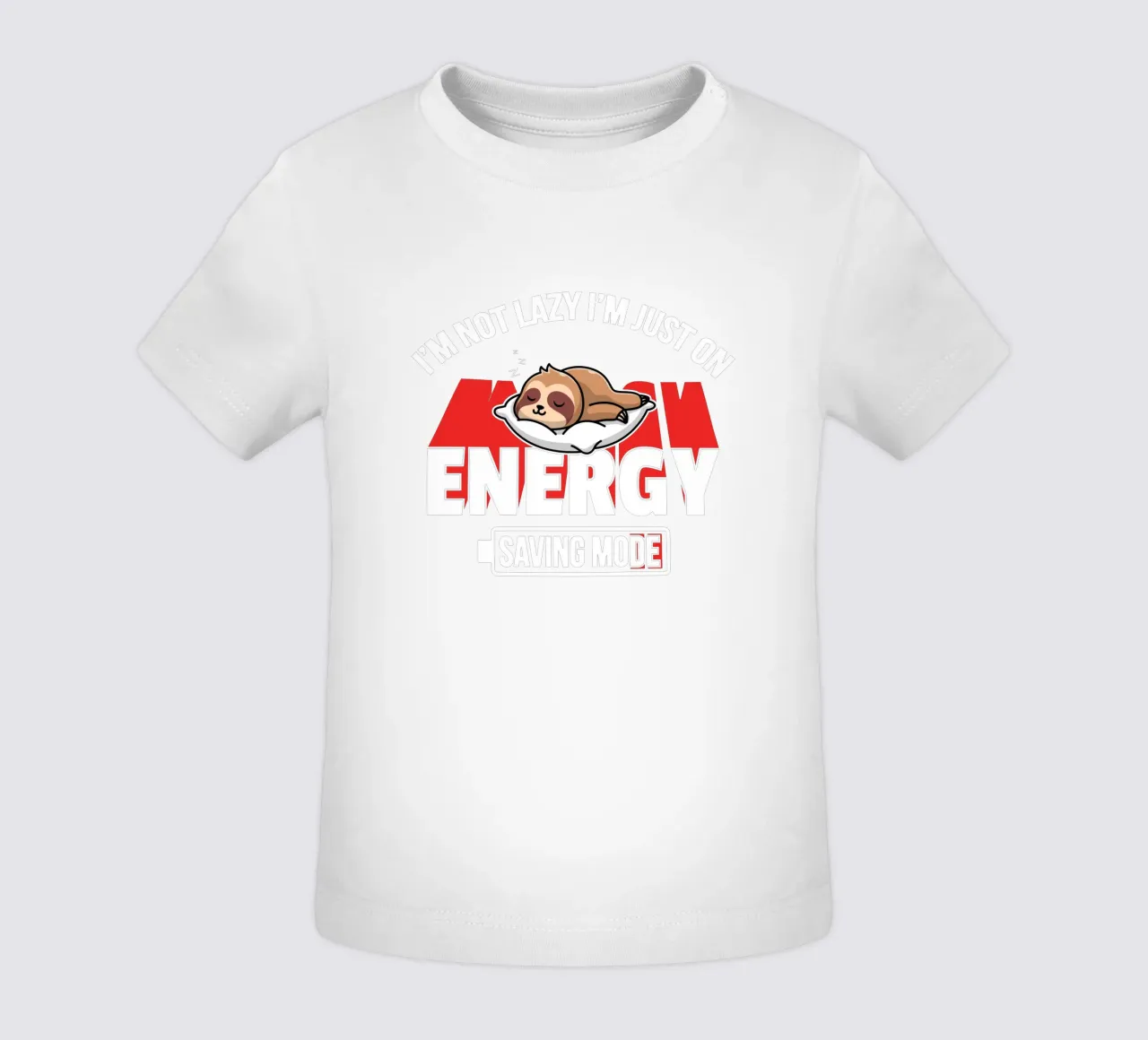 I'm not lazy I'm just on energy saving mode maglietta neonato da edsonramosart