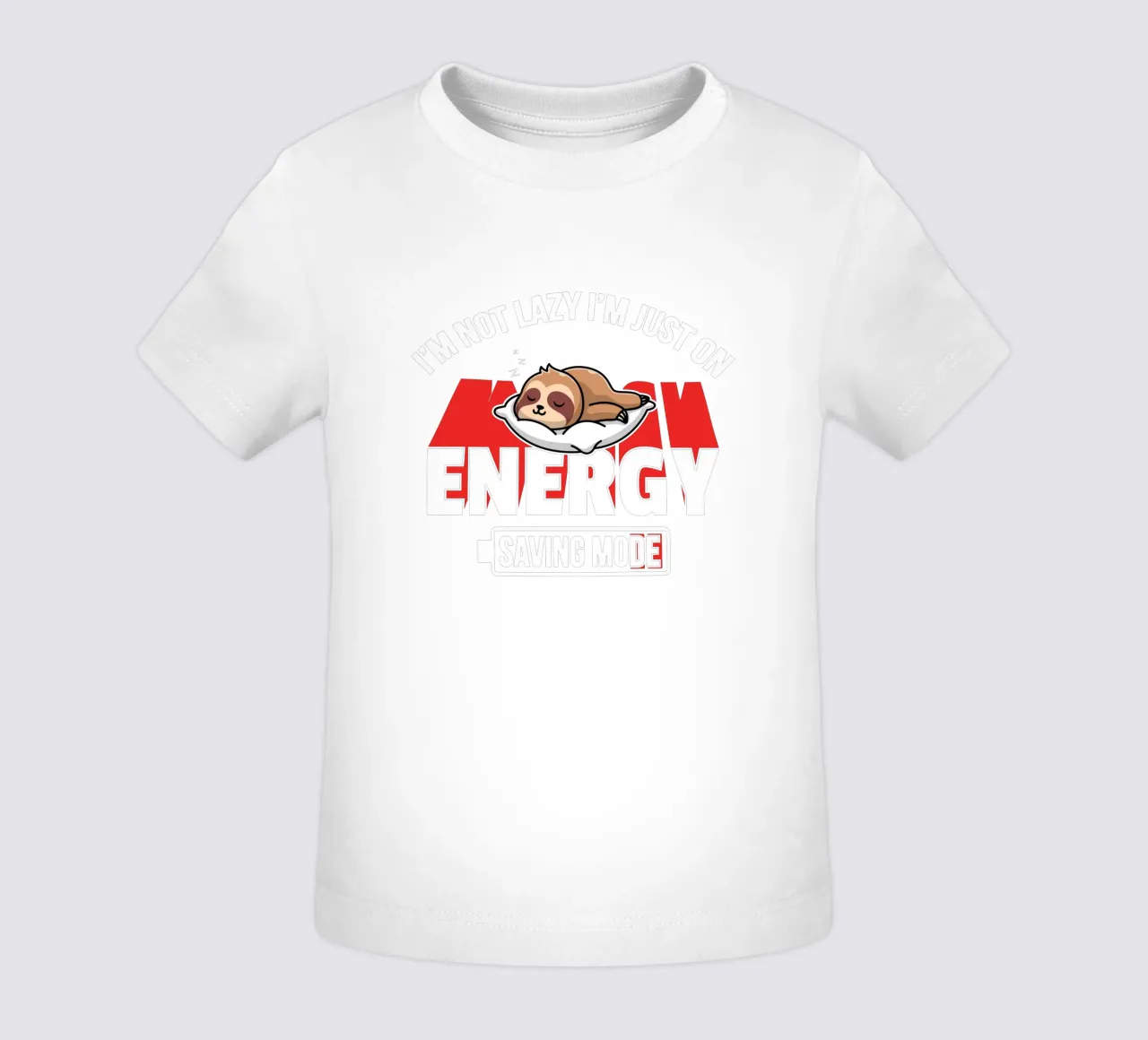 I'm not lazy I'm just on energy saving mode Baby T-Shirt von edsonramosart