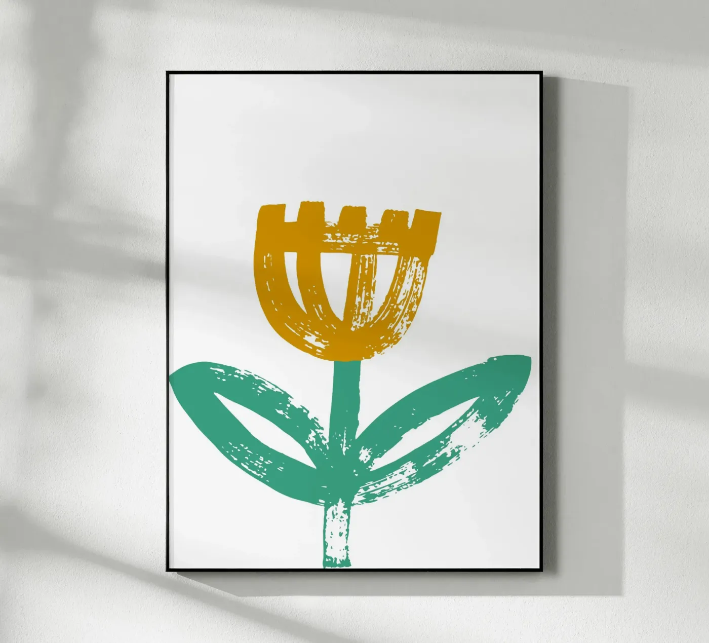 Yellow flower acryl van LisaArtes