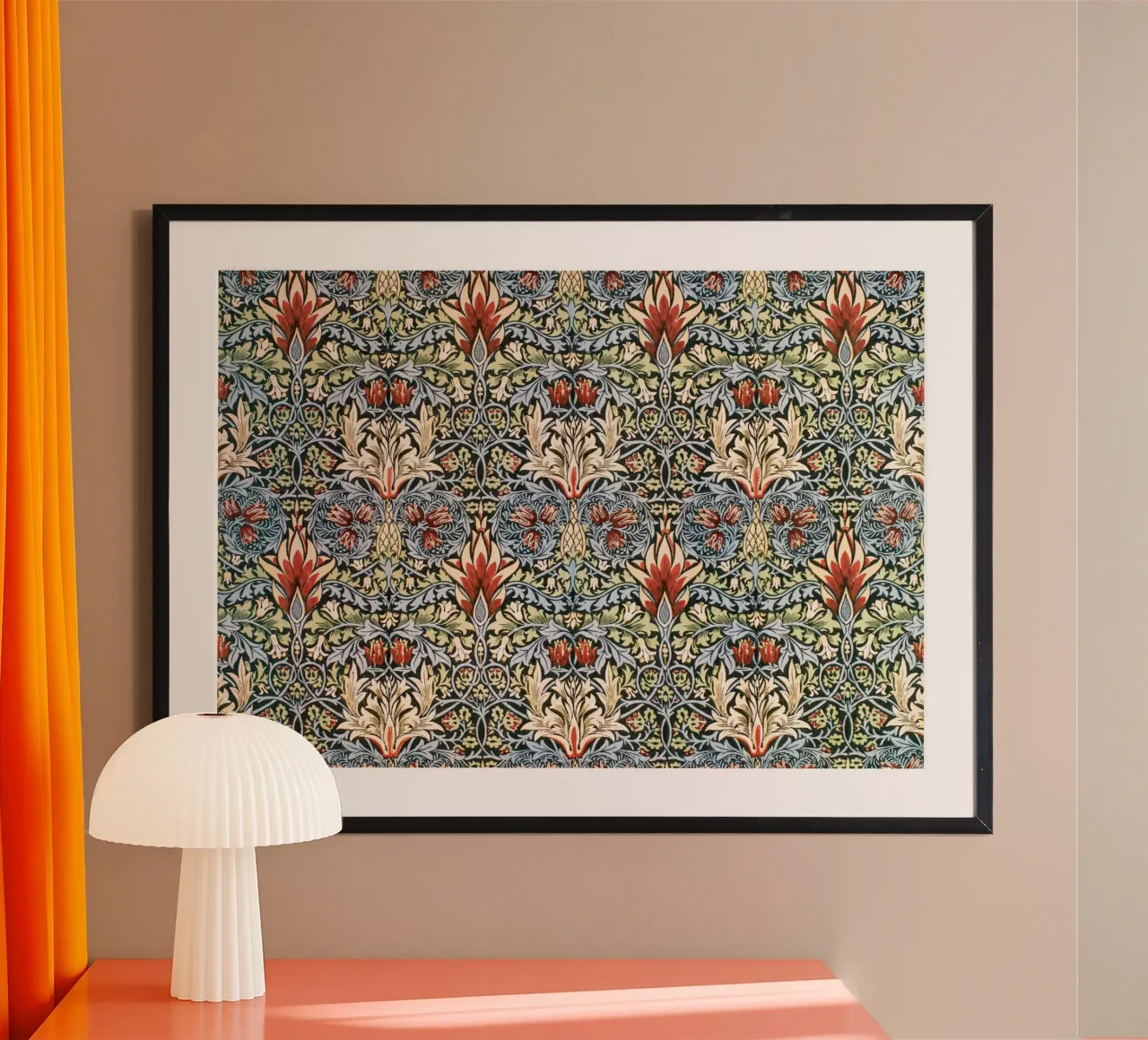 William Morris - Modello a fiori poster da Second Canvas