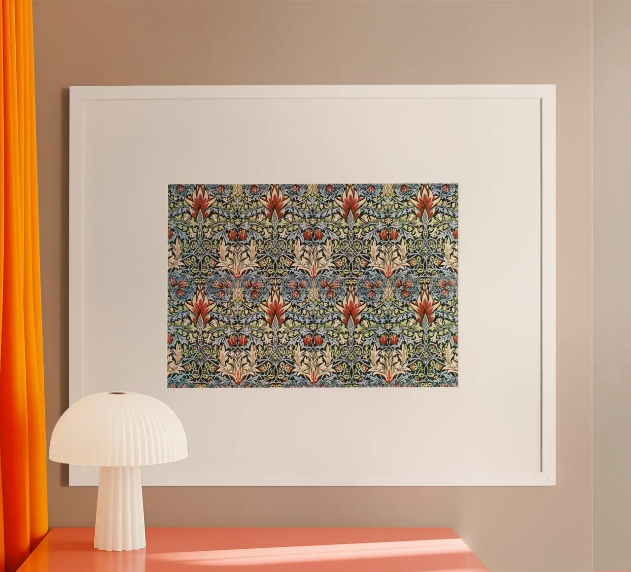 William Morris - Modello a fiori poster da Second Canvas