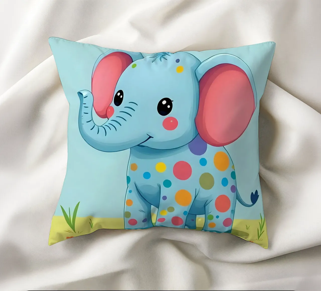 Elefante_4 cuscino da Tierisch bunt by LK