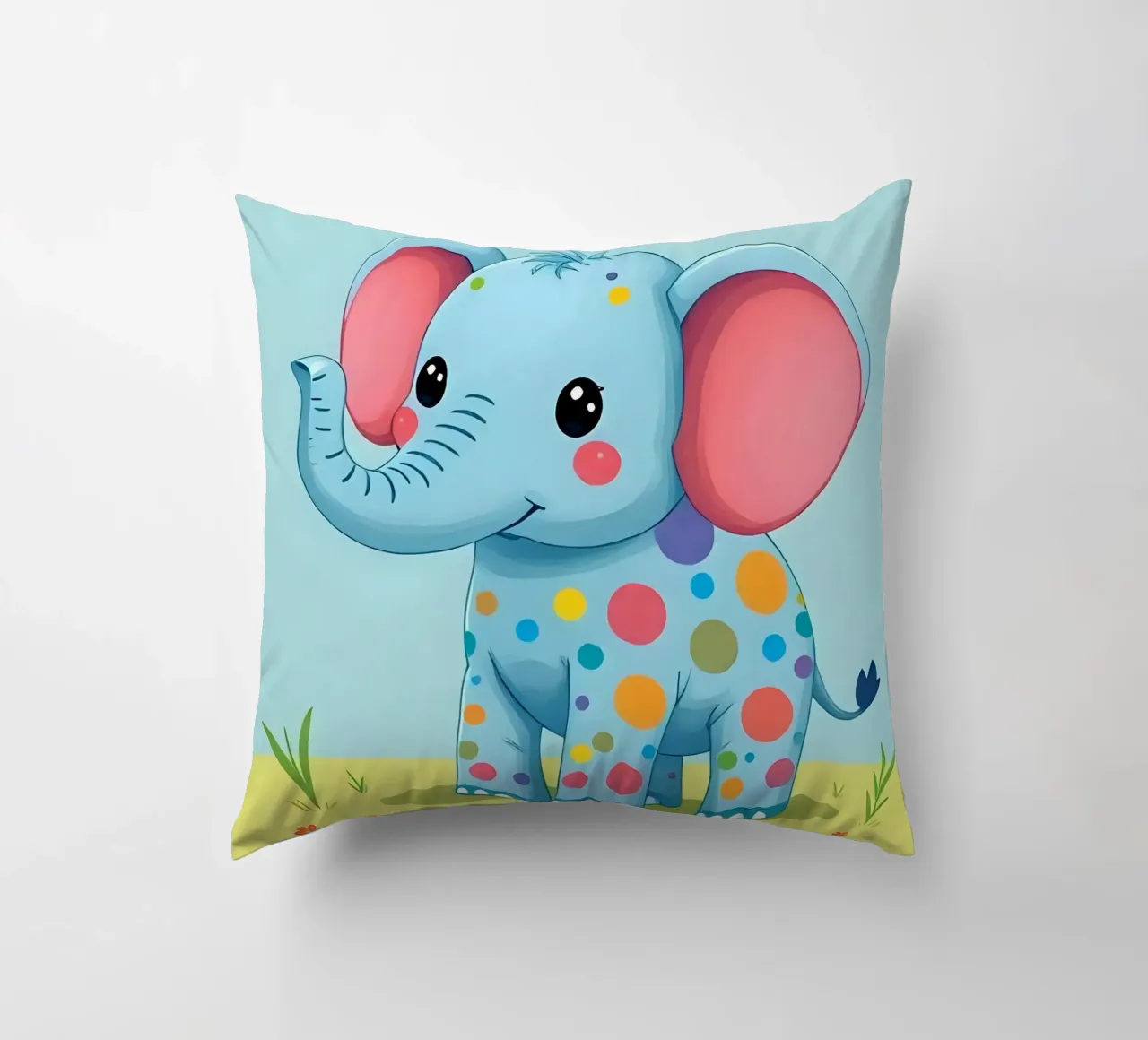 Elefante_4 cuscino da Tierisch bunt by LK
