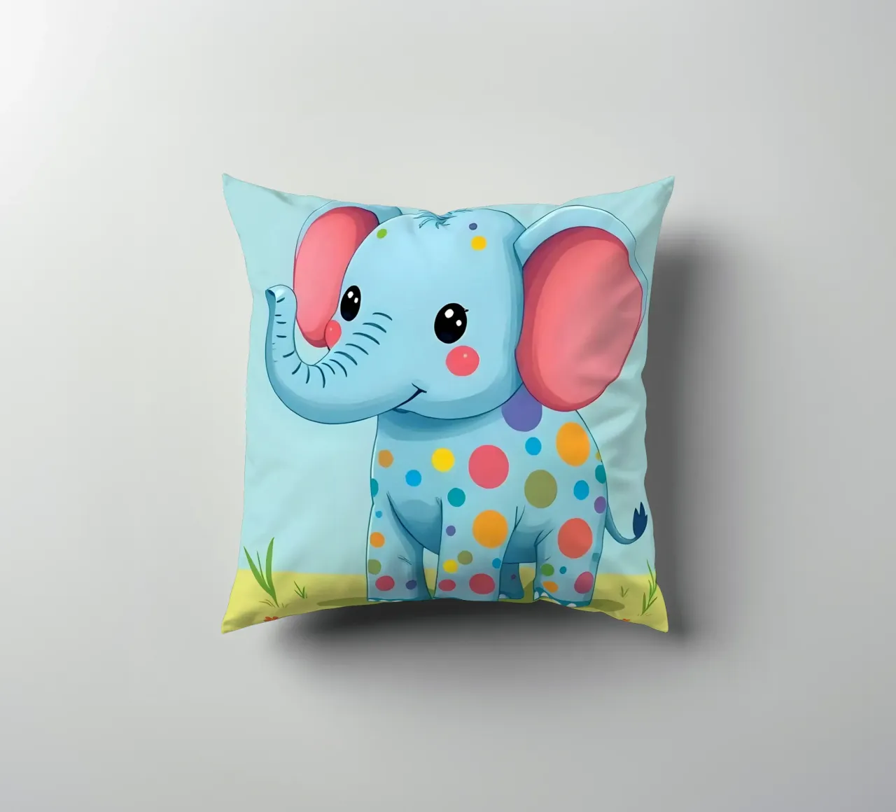 Elefante_4 cuscino da Tierisch bunt by LK
