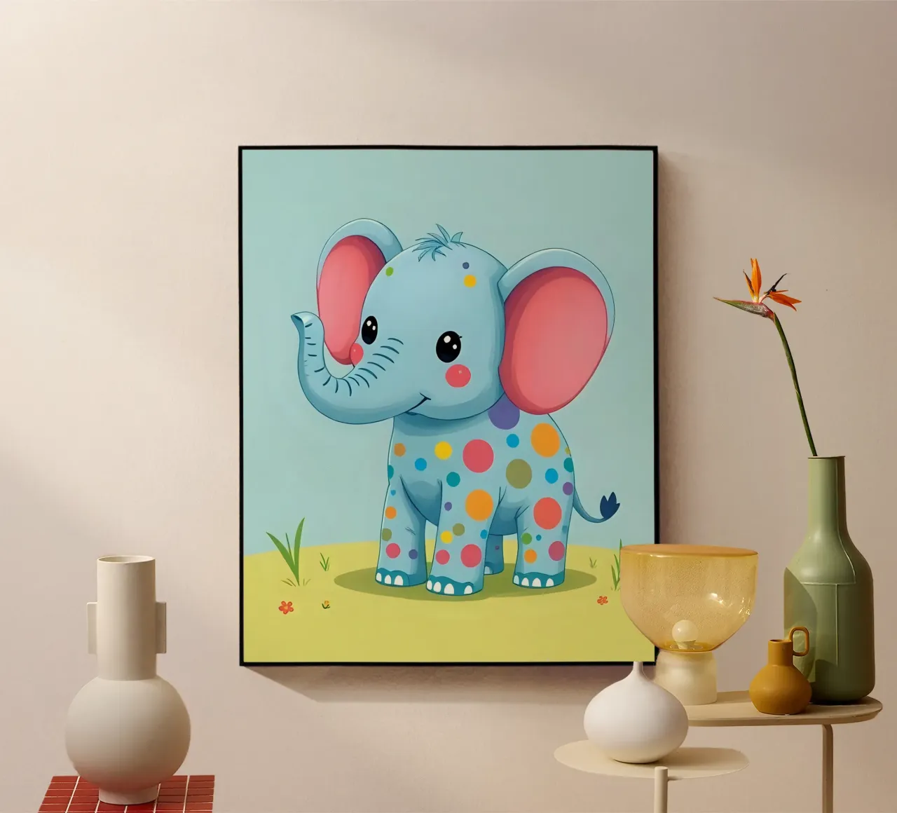 Elefante_4 plexiglass da Tierisch bunt by LK