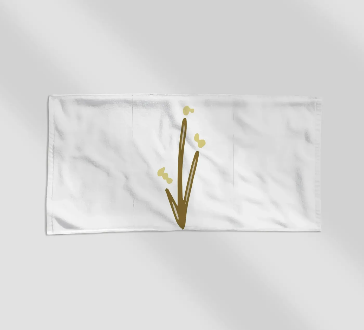 Three branches beach towel by LisaArtes