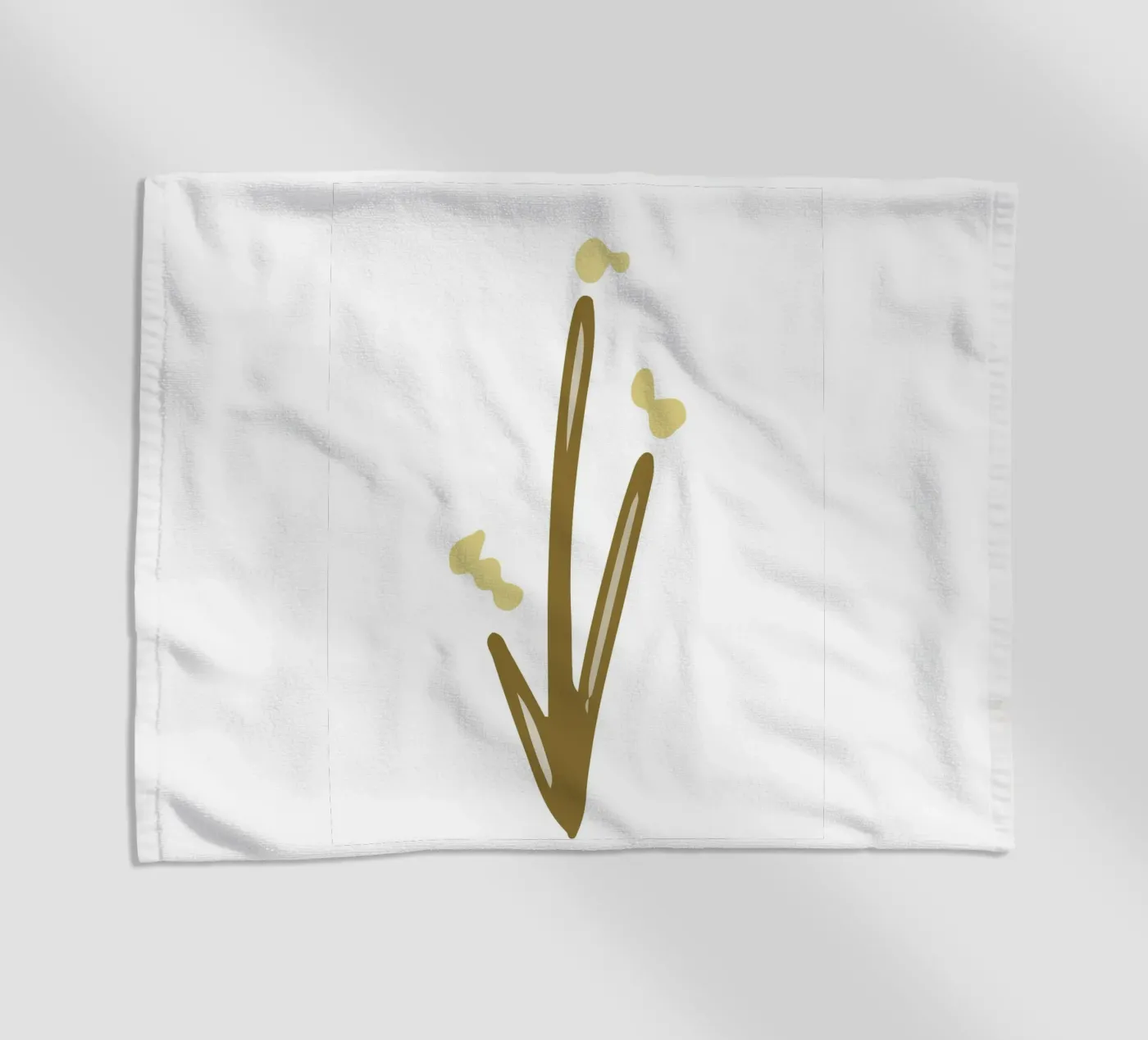 Three branches beach towel by LisaArtes