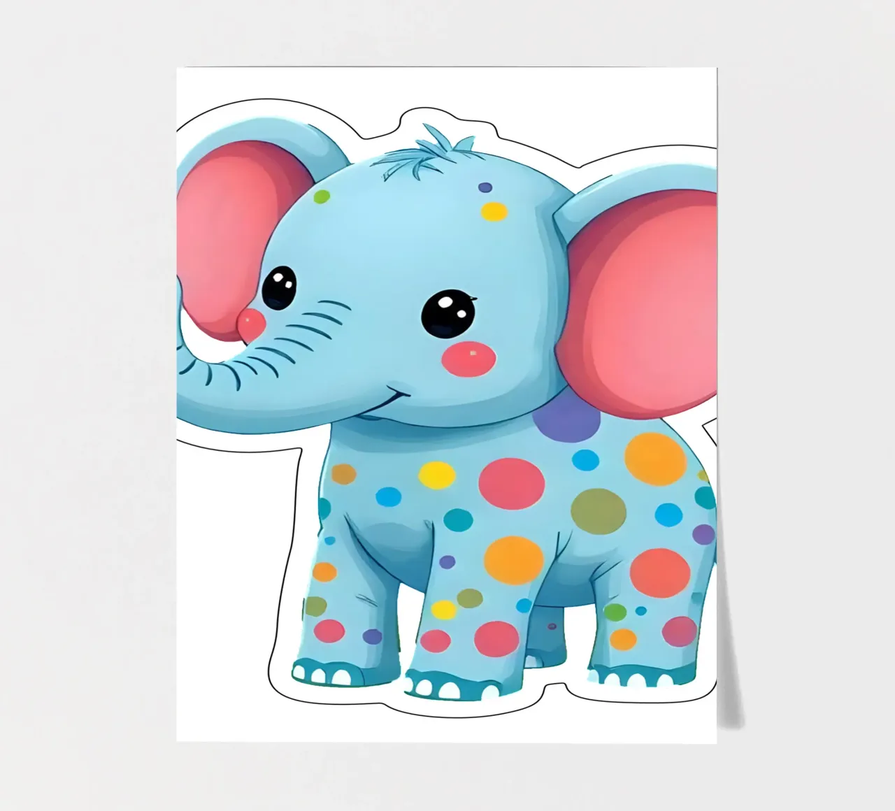 Elephant_4a sticker sheet by Tierisch bunt by LK